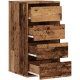  Kutna komoda s ladicama boja staro drvo 40x41x76 cm drveni | shoptok.hr