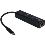 Inter-tech argus IT-410 gigabit lan usb type c 3-port hub mrežni adapter Cene