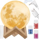 Malatec 3v1 LED 3D luna vlažilec zraka difuzor 880ml touch + eterična olja, (20385806) Cene