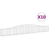  Lučne gabionske košare 10 kom 400x30x40/60 cm pocinčano željezo | Eponuda.com