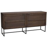 Rowico Smeđa niska komoda od punog hrasta 160x75 cm Everett – | shoptok.hr