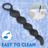 Sex HD Steven - Analni dildo s perlama (crni) | shoptok.hr