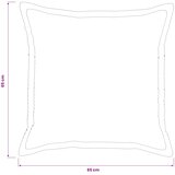  Presvlaka za jastuk 2 kom. HOUTEN Sivosmeđa 65 x 65 cm Kord | shoptok.hr