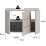 MID.YOU omara za pod umivalnik vira, kašmir | Shoptok.si