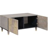vidaXL Klubska miza Siva 80 x 50 x 40 cm trden mangov les | Shoptok.si