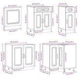 11-dijelni set kuhinjskih ormarića Lucca konstruiranog drva | shoptok.hr