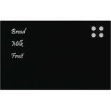 vidaXL Stenska magnetna tabla črna 80x50 cm kaljeno steklo | Shoptok.si