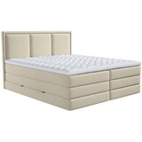 MID.YOU POSTELJA BOXSPRING 200 cm x 200 cm , tekstil bež | Shoptok.si
