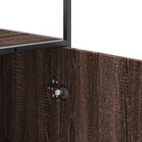  Visoka ploča smeđi hrast 68x35x139 cm Konstruirano drvo i metal | Eponuda.com