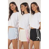 TRENDYOLMILLA Ženski set donjeg dela pidžame Thmss25Pj00022, 3 komada, Crni | Eponuda.com