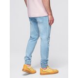 Ombre Men's denim joggers with asymmetrical stitching - blue | shoptok.hr