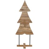 vidaXL Božično drevo z stojalom Rjava 150 cm Trdna tikovina | Shoptok.si