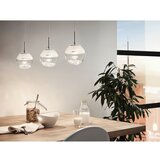 Eglo montio 1 visilica/3, led, 3x5w, krom/staklo prozirno | shoptok.hr