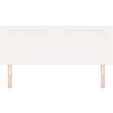 vidaXL Naslon za glavo Preprosta zasnova Čista bela 160 cm Faux usnje | Shoptok.si