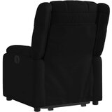  Naslonjač na podizanje od tkanine crni | shoptok.hr