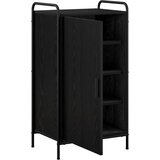  Ormar za cipele 51 x 36 5 x 93 cm Konstruirano drvo Crni hrast - Crni hrast 51 x 36 5 x 93 cm 4 etaže s vratima | shoptok.hr