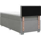  Boxspring krevet s madracem Svjetlosiva 90 x 190 cm Tkanina - Svjetlosiva 90 x 190 cm Dizajn linija | shoptok.hr