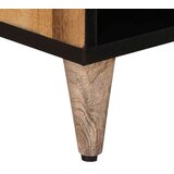 TV ormar s policom Prirodna 80 x 33 5 x 46 cm Čvrsto drvo manga - Prirodna | shoptok.hr