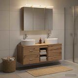  Set namještaja za kupaonicu 4 kom. Hrast artisan | shoptok.hr
