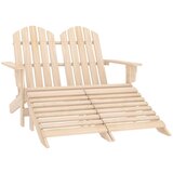 vidaXL Vrtni dvosjed Adirondack s otomanom od jelovine Cijene