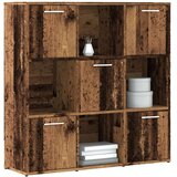 vidaXL Polica za knjige Staro drvo 90x28x90 cm Konstruirano drvo Cene