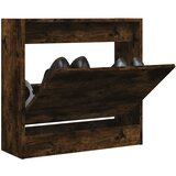 vidaXL Omarica za čevlje dimljeni hrast 60x21x57 cm inženirski les Cene