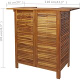 3 3-dijelni set barskog stola i stolica od masivnog bagremovog drva | shoptok.hr