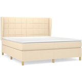  The Living Store Box spring postelja z vzmetnico krem 180x200 cm blago - Box Spring Postelja, (21450107) | Shoptok.si