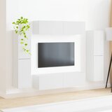  Set TV komoda 8 pcs Visoki sjaj bijela Konstruirano drvo | Eponuda.com