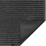  Otirač Stripe crni i sivi 90x150 cm | Shoptok.si