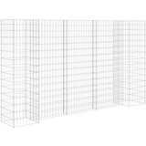 vidaXL Korito za rastline gabion H-oblike jeklo 260x40x150 cm, (20758777) Cene
