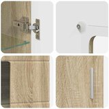  Kreveta s policom FLORIN Sonoma hrast 55,5 x 29 x 100 cm Slike