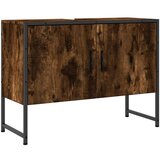 Maison Chic Kopalniška omarica za umivalnik - Umivalniška omarica dim. hrast 80x33x60 cm inž. les, (21758871) Cene