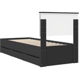  Krevetna konstrukcija Crna 75 x 190 cm Inženjersko Drvo | shoptok.hr