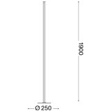 Ideal lux - led prigušiva podna lampa dorica LED/50W/230V cri 90 mesing | Eponuda.com
