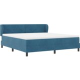 Box Postelja s vzmetnico Temno modra 180x200 cm Žamet, (22051884) | Shoptok.si