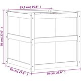  Sadilica 70 x 70 x 70 cm od masivne borovine | shoptok.hr
