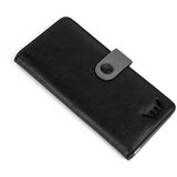 Vuch Women's Leather Zip Wallet Black and Grey Florience | Shoptok.si