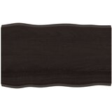 Stolna ploča tamnosmeđa 100x60x(2-4) cm obrađena hrastovina | shoptok.hr