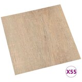  Podne daske 55 pcs Smeđa 5 11 m² PVC - Svijetlo siva i tamno smeđa | shoptok.hr
