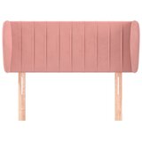  Uzglavlje s ušima ružičasto 93x23x78/88 cm baršunasto | shoptok.hr