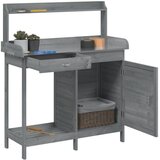  Stol za sadnju s ormarićem 110,5x45x124,5 cm masivna jelovina | Eponuda.com