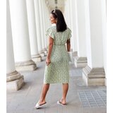 UR/CEO Green pleated floral dress Viminale | ePonuda.com