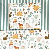 Baby Textil Textil posteljina za krevetac Dino družina | Eponuda.com