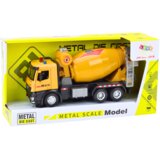 Kamion mješalica za beton, pogon na trenje, svjetlo i zvuk - Žuta | shoptok.hr