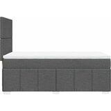  Okvir kreveta s oprugama i madrac tamnosivi 80x200cm od tkanine | shoptok.hr
