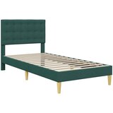  Krevetna konstrukcija Tamnozelena 90 x 190 cm Tkanina | Eponuda.com