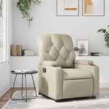 Maison Chic Počivalnik - Relax naslanjač krem umetno usnje, (22040328) | Shoptok.si
