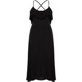 Trendyol Curve Black Long Flounce Beach Dress Cijene