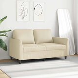  Dvosjed od tkanine krem 120 cm od umjetne kože | shoptok.hr